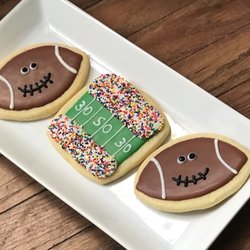 A Little Taste of Heaven Bakery - Football themed Decorated Cookies