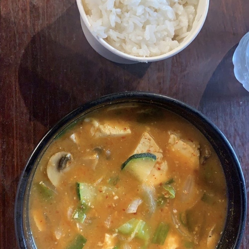 Soban Korean Eatery - Soft Tofu Stew (came with white rice) - Korean Near Me - Providence, Rhode Island