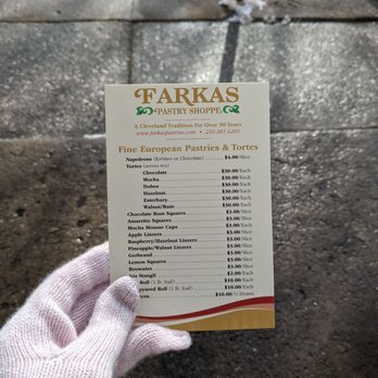 Farkas Pastry Shop - Menu - Bakeries Near Me - Cleveland, Ohio Farkas Pastry Shop - Menu - Bakeries Near Me - Cleveland, Ohio