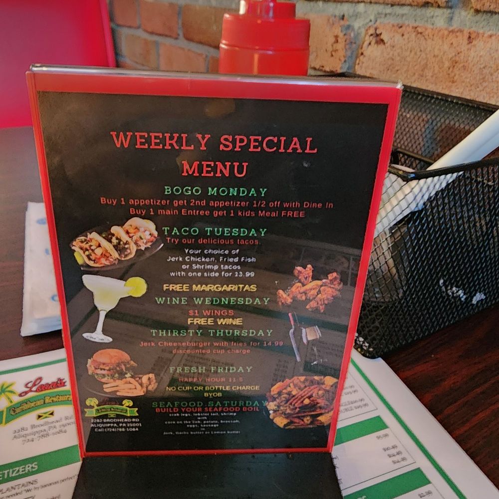 Leon’s Caribbean Restaurant - Weekly special - Caribbean Near Me - Aliquippa, Pennsylvania