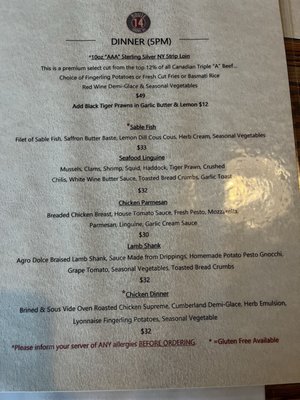 Menu photo 2 Route 14 Sooke Sooke, BC