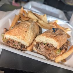 Philly Cheese steak with Fries