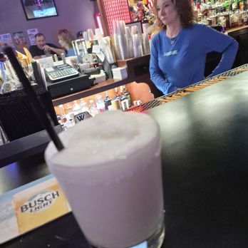 Jackie's Pub - Frozen margarita, salt on the rim. Served by barkeeper Sue. - Pubs Near Me - Lockport, Illinois