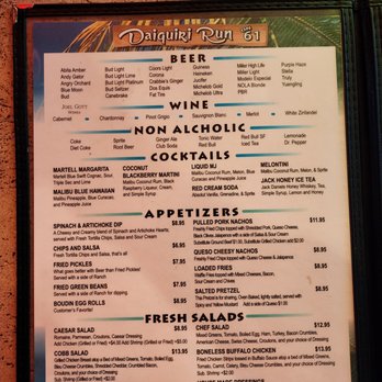 Daiquiri Run on 61 - Menu2 - American Near Me - Metairie, Louisiana