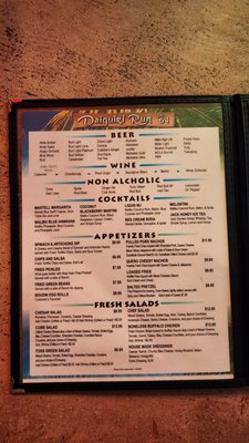 Menu photo 5 Daiquiri Run on 61 Metairie, LA
