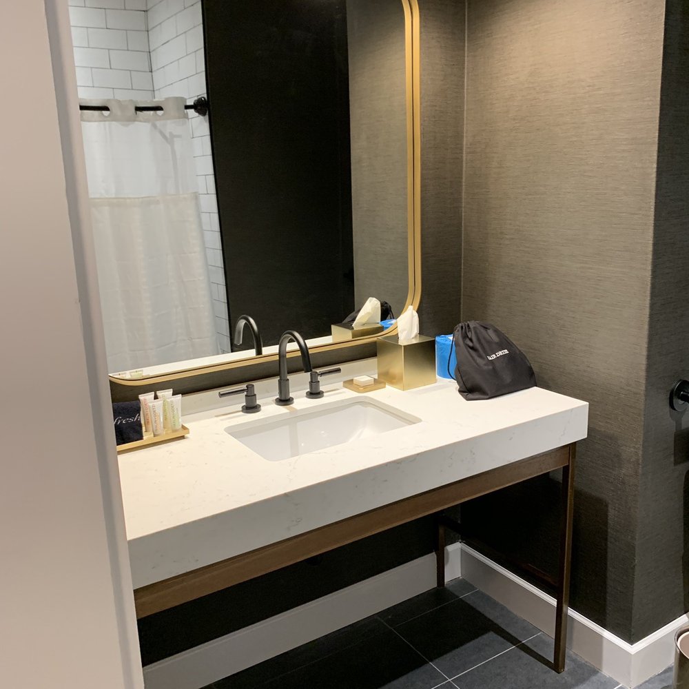 The Blake Hotel - Beautiful bathroom with quality toiletries. Rum soap! - Hotels Near Me - New Haven, Connecticut The Blake Hotel - Beautiful bathroom with quality toiletries. Rum soap! - Hotels Near Me - New Haven, Connecticut