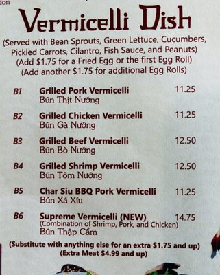 Menu photo 7 Pho Vi Vi Pasadena, TX