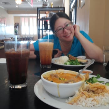 Archi's Thai Kitchen - Red Curry Beef lunch special and an Iced Thai Coffee! - Thai Near Me - Las Vegas, Nevada