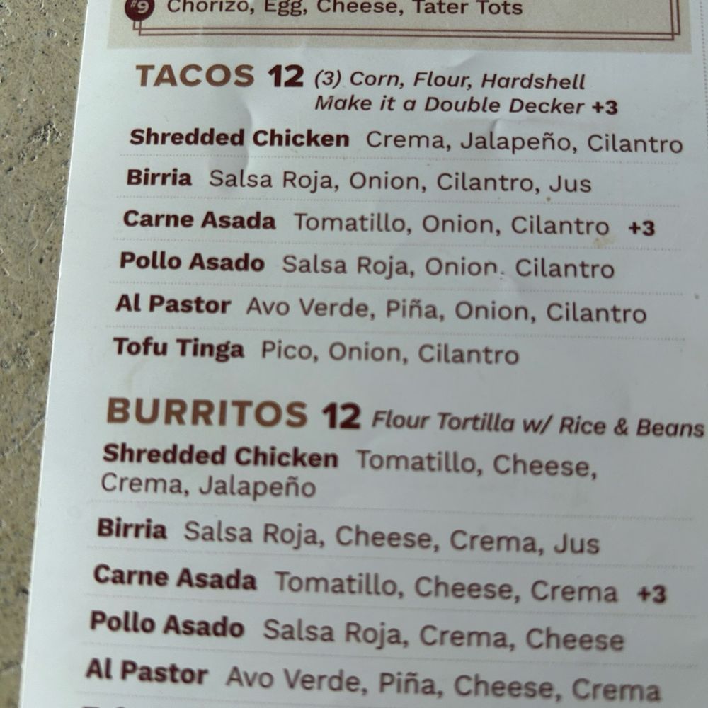Taco options