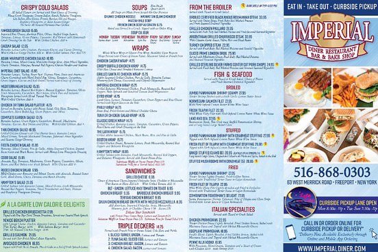 Menu photo 7 Imperial Diner Freeport, NY