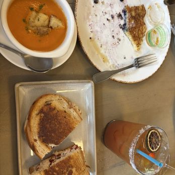 Pennyroyal Cafe & Provisions - whitefish melt with tomato fennel bisque - Breakfast & Brunch Near Me - Saugatuck, Michigan Pennyroyal Cafe & Provisions - whitefish melt with tomato fennel bisque - Breakfast & Brunch Near Me - Saugatuck, Michigan