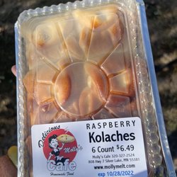 Molly's Cafe - To go-which was our treat for the entire bicycle group that rode the Luce Line on Sunday!