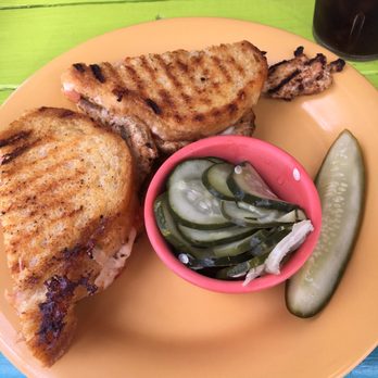 Tropical Grill - Chicken panini with cucumber salad - American Near Me - Spruce Pine, North Carolina Tropical Grill - Chicken panini with cucumber salad - American Near Me - Spruce Pine, North Carolina