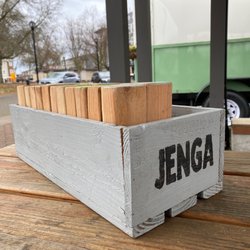 Royal Scot Sips & Eats - They have a jenga game!