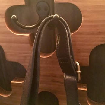 Stella's - Sometimes little things make a huge difference--a hook on the bar to hang your purse! - Greek Near Me - Charleston, South Carolina