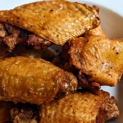 Umass Dining - Chicken Wings - Extra Crispy! Some of the best I've had in a while. Thank you, Pedro!