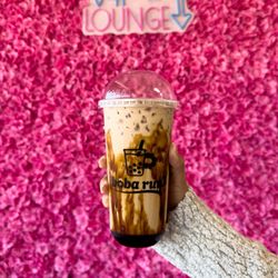 Boba Run & Mochi Donuts - Brown sugar milk tea
