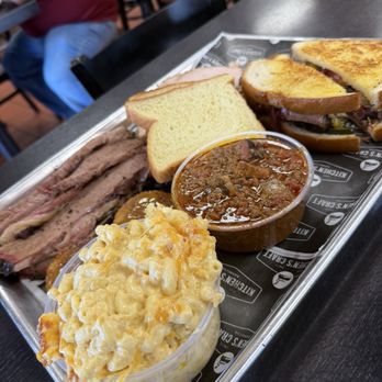 Kitchen’s Craft Barbecue - Brisket, Mac n cheese, chili and brisket melt. - Barbeque Near Me - Paramount, California