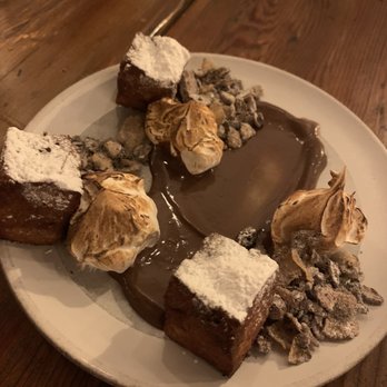 Oakhart Social Restaurant - S'mores Bread Pudding - New American Near Me - Charlottesville, Virginia Oakhart Social Restaurant - S'mores Bread Pudding - New American Near Me - Charlottesville, Virginia