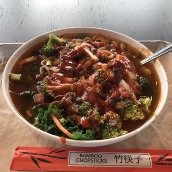 CoreLife Eatery - Spicy Thai Steak and Ginger broth bowl. - New American Near Me - Mentor, Ohio