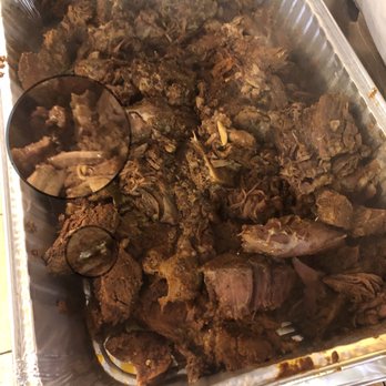 Rancho Nuevo - I magnified where you can see small pieces of aluminum foil in the meat. - Mexican Near Me - Round Lake, Illinois Rancho Nuevo - I magnified where you can see small pieces of aluminum foil in the meat. - Mexican Near Me - Round Lake, Illinois