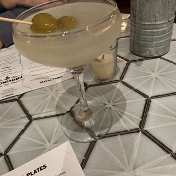 The Provincial - Dirty Martini, made well. - New American Near Me - Apex, North Carolina