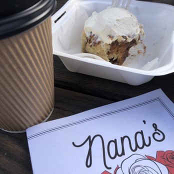 Nana's Guilty Pleasures - Fresh baked Cinnamon Roll!! Warm and delicious! - Coffee & Tea Near Me - Portland, Oregon Nana's Guilty Pleasures - Fresh baked Cinnamon Roll!! Warm and delicious! - Coffee & Tea Near Me - Portland, Oregon