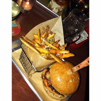 Féile - Salmon burgers and fries - Sports Bars Near Me - New York, New York Féile - Salmon burgers and fries - Sports Bars Near Me - New York, New York