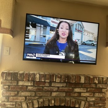 No More Wire - Tv mounted wirelessly above fire place! - Home Theatre Installation Near Me - Concord, California No More Wire - Tv mounted wirelessly above fire place! - Home Theatre Installation Near Me - Concord, California