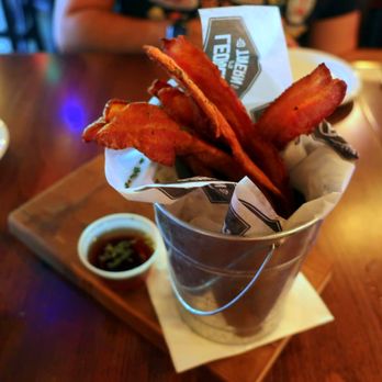 Leopolds Tavern - Bucket of Bacon (14.50) - Burgers Near Me - Edmonton, Alberta