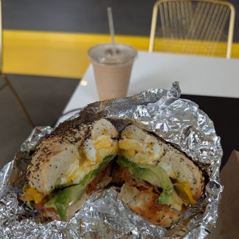 Upfordayz - Egg & bacon bagel - Coffee & Tea Near Me - San Francisco, California