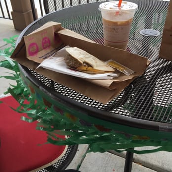 Dunkin' - Sausage breakfast wrap $1.59, small iced caramel latte no sugar $2.69 - Donuts Near Me - Tucker, Georgia