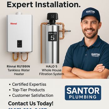 Santor Plumbing - Proud to provide professional plumbing solutions including water heater repairs and installations, tankless systems, water purification and - Plumbing Near Me - Agoura Hills, California Santor Plumbing - Proud to provide professional plumbing solutions including water heater repairs and installations, tankless systems, water purification and - Plumbing Near Me - Agoura Hills, California