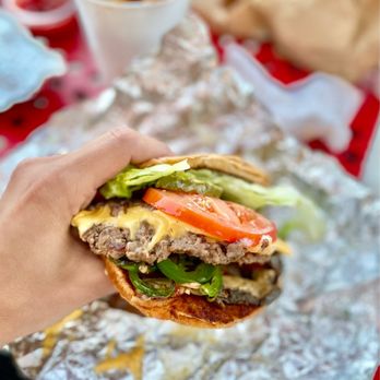 Five Guys - Double cheeseburger with everything - Burgers Near Me - Spanish Fork, Utah