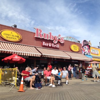 Ruby's Bar & Grill - Ruby's exterior from the boardwalk. - American Near Me - Brooklyn, New York Ruby's Bar & Grill - Ruby's exterior from the boardwalk. - American Near Me - Brooklyn, New York