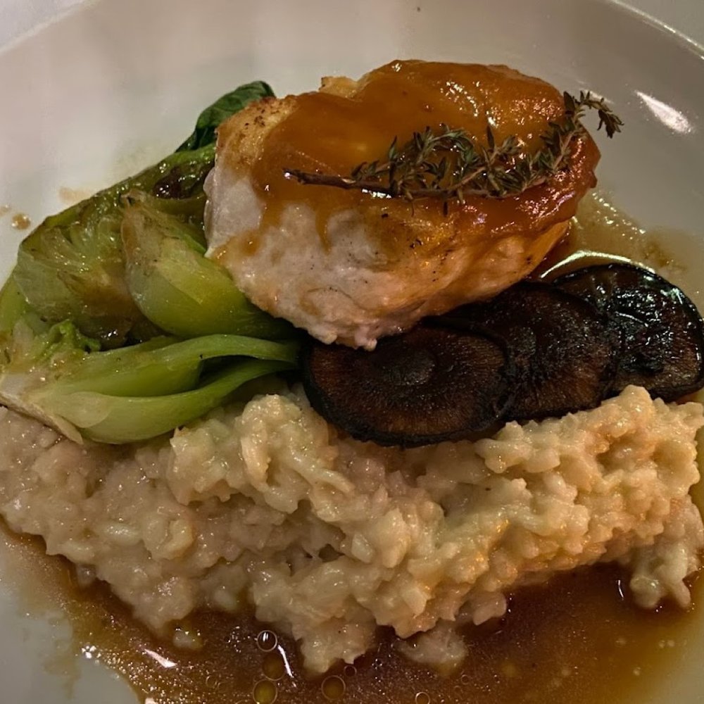 zinc@shade - Alaskan halibut and risotto - New American Near Me - Manhattan Beach, California zinc@shade - Alaskan halibut and risotto - New American Near Me - Manhattan Beach, California