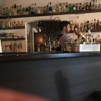 Fresco Cocktail Shop - View of the bar from hightop - Lounges Near Me - Como, Colorado