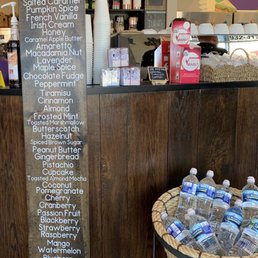a menu on a chalkboard