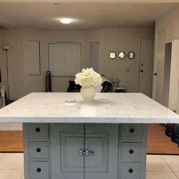 MG Kitchen and Flooring - DIY kitchen island with quartz slab bought from here - Flooring Near Me - Stanton, California MG Kitchen and Flooring - DIY kitchen island with quartz slab bought from here - Flooring Near Me - Stanton, California