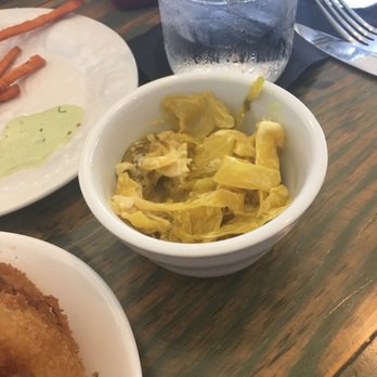 Mad Cow Grill - the coleslaw? pretty sure it's curried cabbage with mayonnaise. - American Near Me - Laurel, Maryland