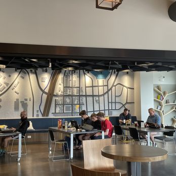 COFF33 - Seating and ambience - cool map in the back - Coffee & Tea Near Me - Castle Rock, Colorado COFF33 - Seating and ambience - cool map in the back - Coffee & Tea Near Me - Castle Rock, Colorado