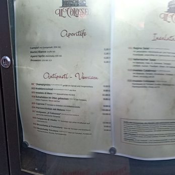 Il Colosseo - Speisekarte 1 - International Near Me - Reichelsheim, HE