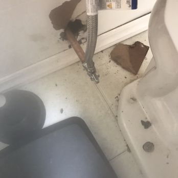Michael & Son Services Baltimore - Hole in the bathroom wall where the pipe was installed from Michael and Sons - Plumbing Near Me - Baltimore, Maryland Michael & Son Services Baltimore - Hole in the bathroom wall where the pipe was installed from Michael and Sons - Plumbing Near Me - Baltimore, Maryland