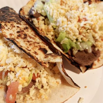 Conejitos Place - Steak tacos, well done, with cotija cheese - Mexican Near Me - Milwaukee, Wisconsin