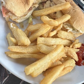 Terrapin Station - Chicken and Cheese with Fries - Brewpubs Near Me - College Park, Maryland