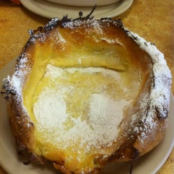 The Original Pancake House - Dutch baby and Corned beef hash with eggs