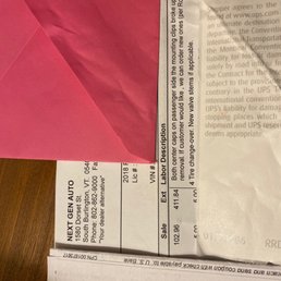 He even wrote down on invoice he broke them