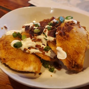 The Explorium Brewpub Third Ward - Pierogi app, very nice, light and perfect temp! - American Near Me - Milwaukee, Wisconsin The Explorium Brewpub Third Ward - Pierogi app, very nice, light and perfect temp! - American Near Me - Milwaukee, Wisconsin