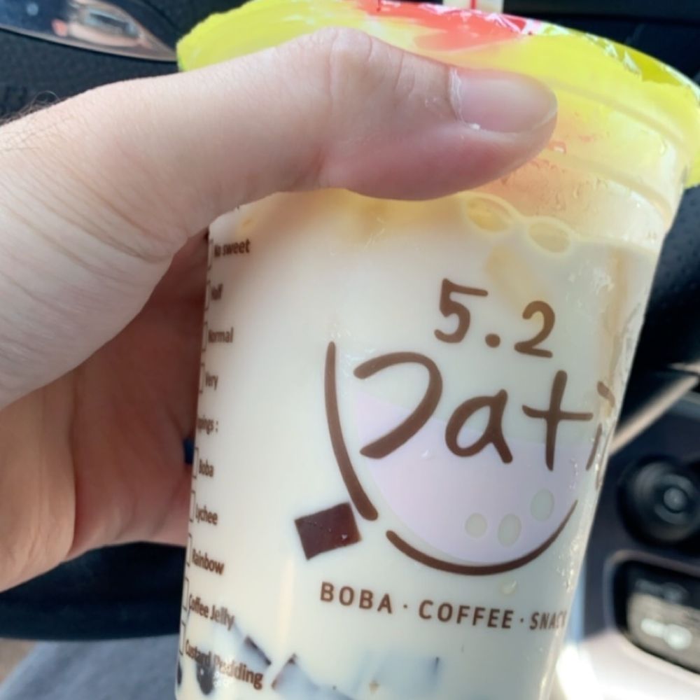 5.2 Patio - Google tiger milk boba and see how its supposed to look. Can't believe this was $6. Flavorless milk and sugar with mushy old boba. - Coffee & Tea Near Me - La Crescenta, California