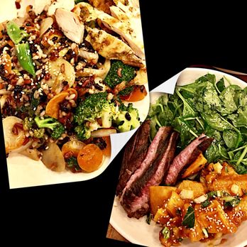 Flower Child - Forbidden rice with chicken add on. About $16. A la Carte steak with two sides, around $14 + tax. I didn't see the receipts. - Salad Near Me - Austin, Texas Flower Child - Forbidden rice with chicken add on. About $16. A la Carte steak with two sides, around $14 + tax. I didn't see the receipts. - Salad Near Me - Austin, Texas